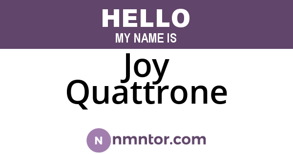 Joy Quattrone