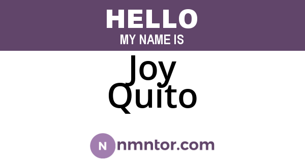 Joy Quito