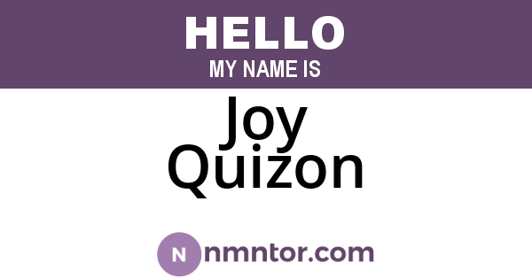 Joy Quizon