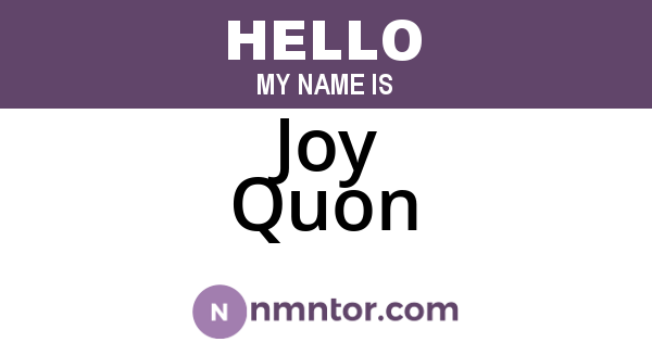 Joy Quon