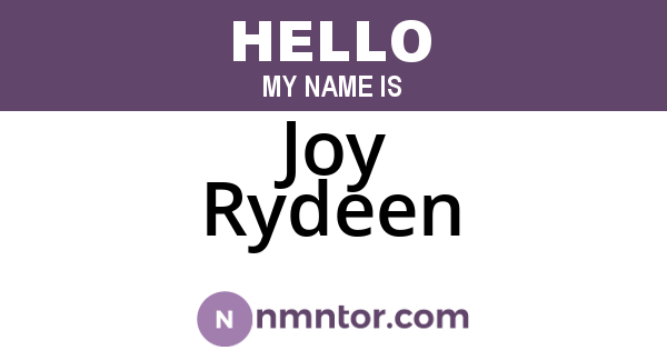 Joy Rydeen