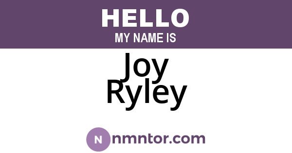 Joy Ryley