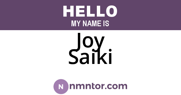 Joy Saiki