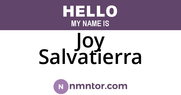Joy Salvatierra