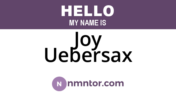 Joy Uebersax