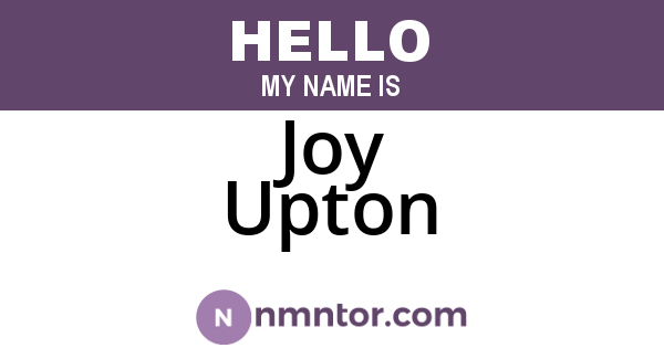 Joy Upton