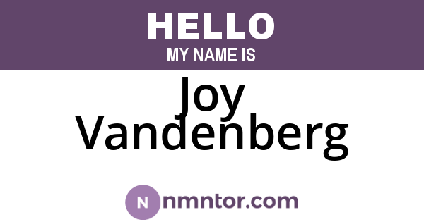 Joy Vandenberg