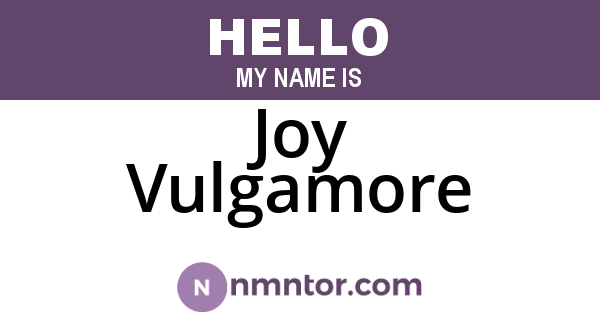 Joy Vulgamore