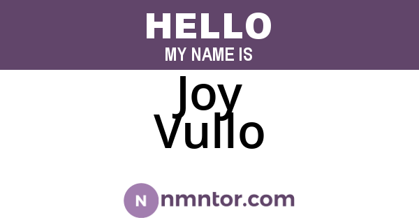 Joy Vullo