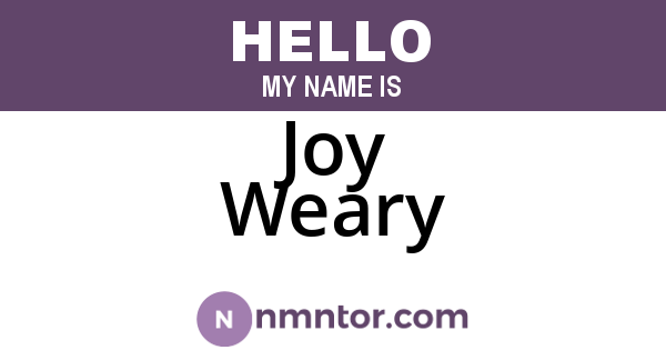 Joy Weary