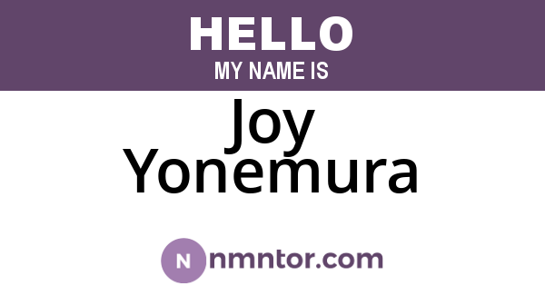 Joy Yonemura