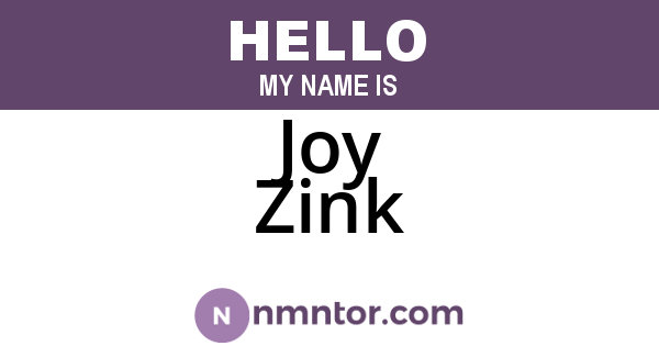 Joy Zink