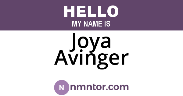 Joya Avinger