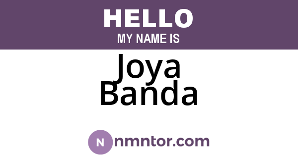 Joya Banda
