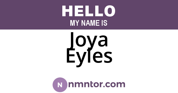 Joya Eyles