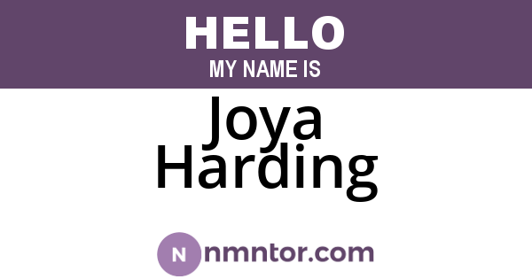 Joya Harding