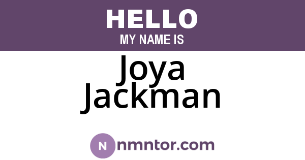 Joya Jackman