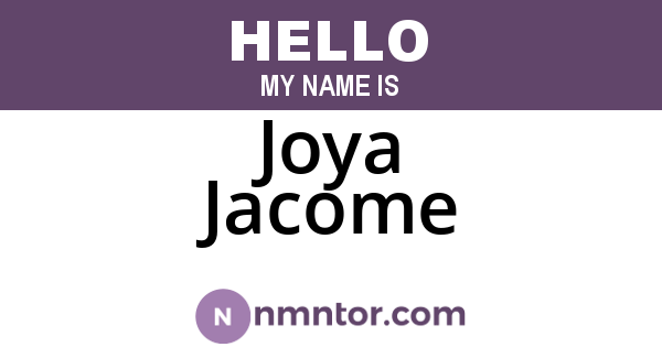 Joya Jacome