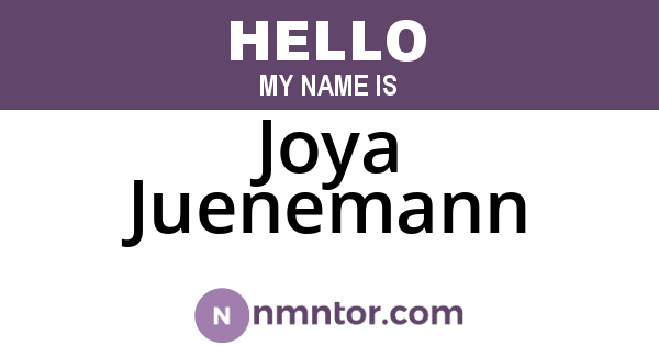 Joya Juenemann