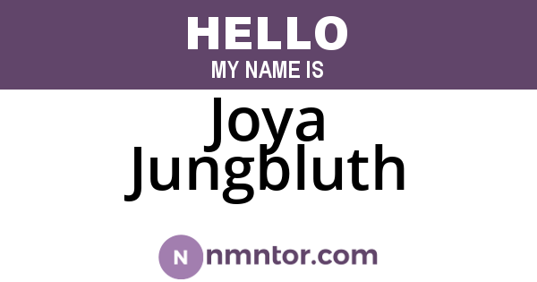 Joya Jungbluth