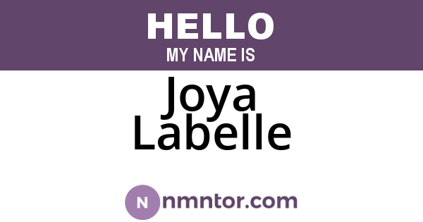 Joya Labelle