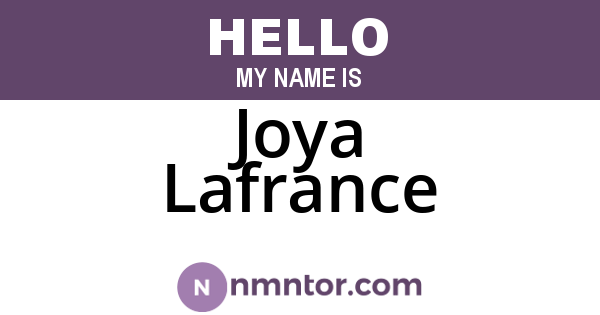 Joya Lafrance