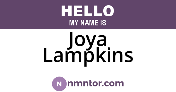 Joya Lampkins