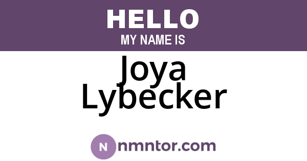 Joya Lybecker