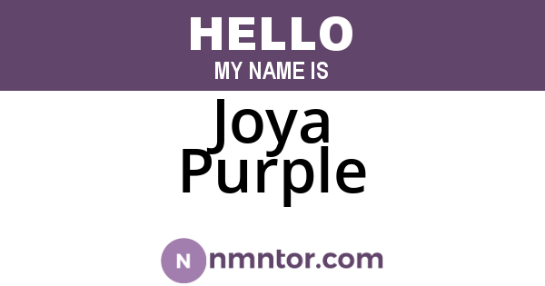 Joya Purple