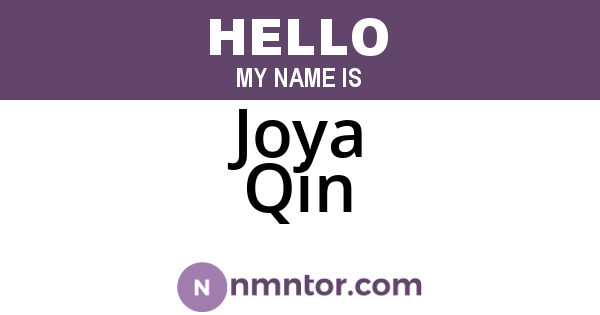 Joya Qin