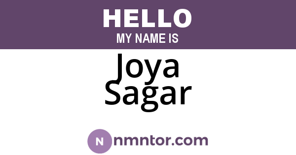 Joya Sagar
