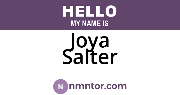 Joya Salter
