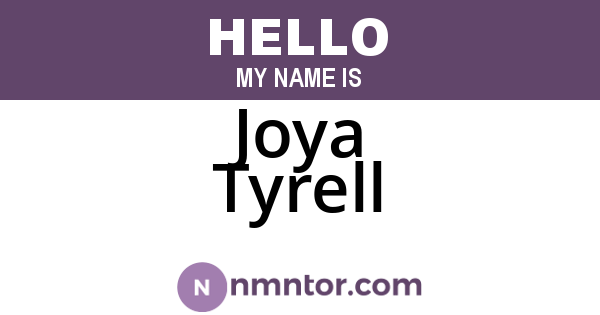 Joya Tyrell