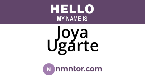 Joya Ugarte