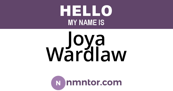 Joya Wardlaw