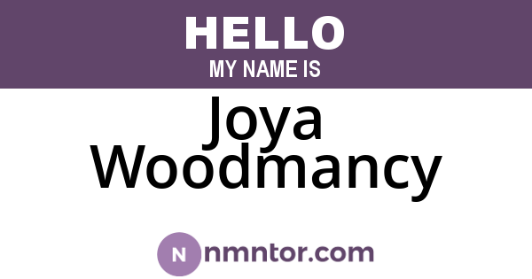 Joya Woodmancy