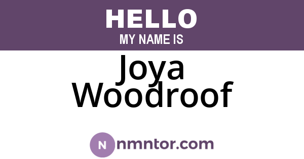 Joya Woodroof