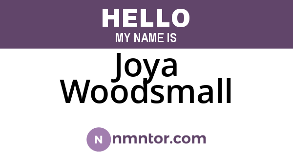 Joya Woodsmall