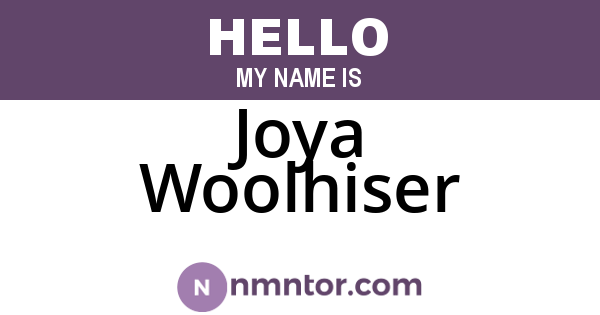 Joya Woolhiser