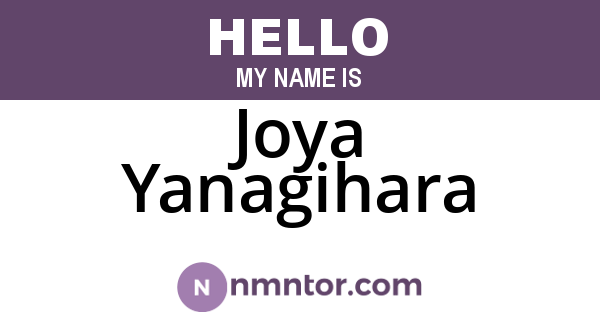 Joya Yanagihara
