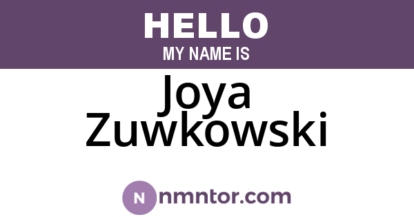 Joya Zuwkowski