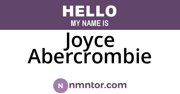 Joyce Abercrombie