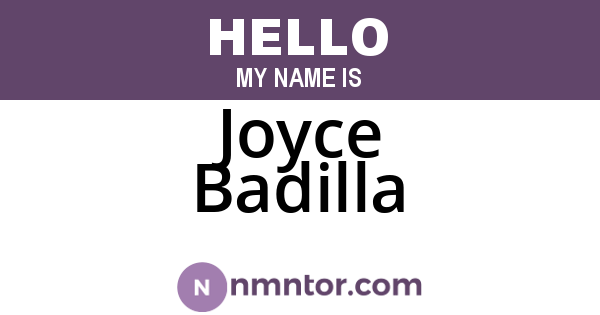 Joyce Badilla