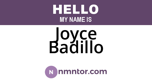 Joyce Badillo