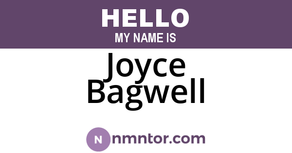 Joyce Bagwell