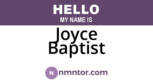 Joyce Baptist