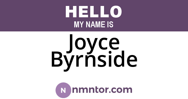 Joyce Byrnside