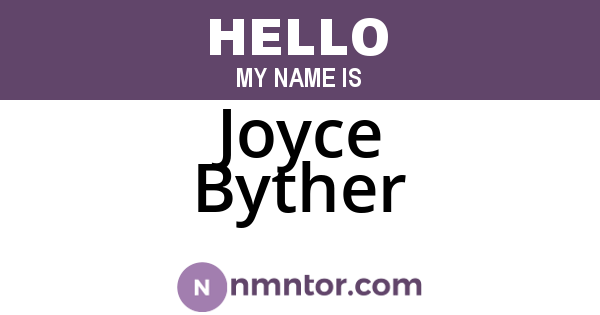 Joyce Byther