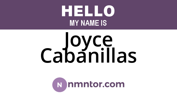 Joyce Cabanillas