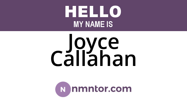Joyce Callahan